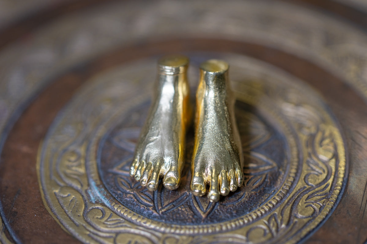 Gurudev 3D Feet | Brass