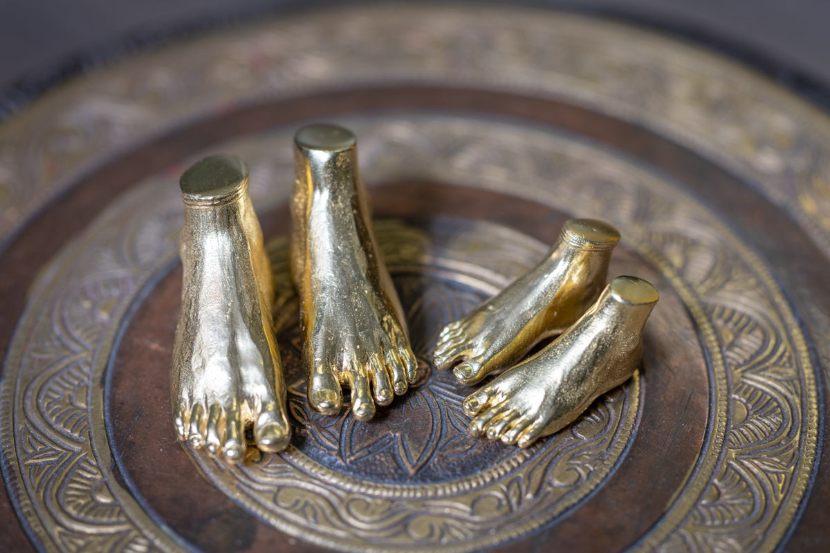 Gurudev 3D Feet | Brass