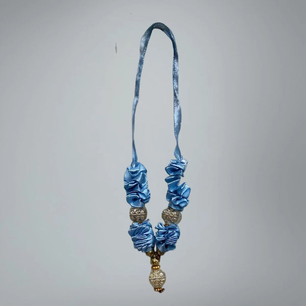 Traditional deity garland 8.25 inches on neutral background - Bhakti Shop