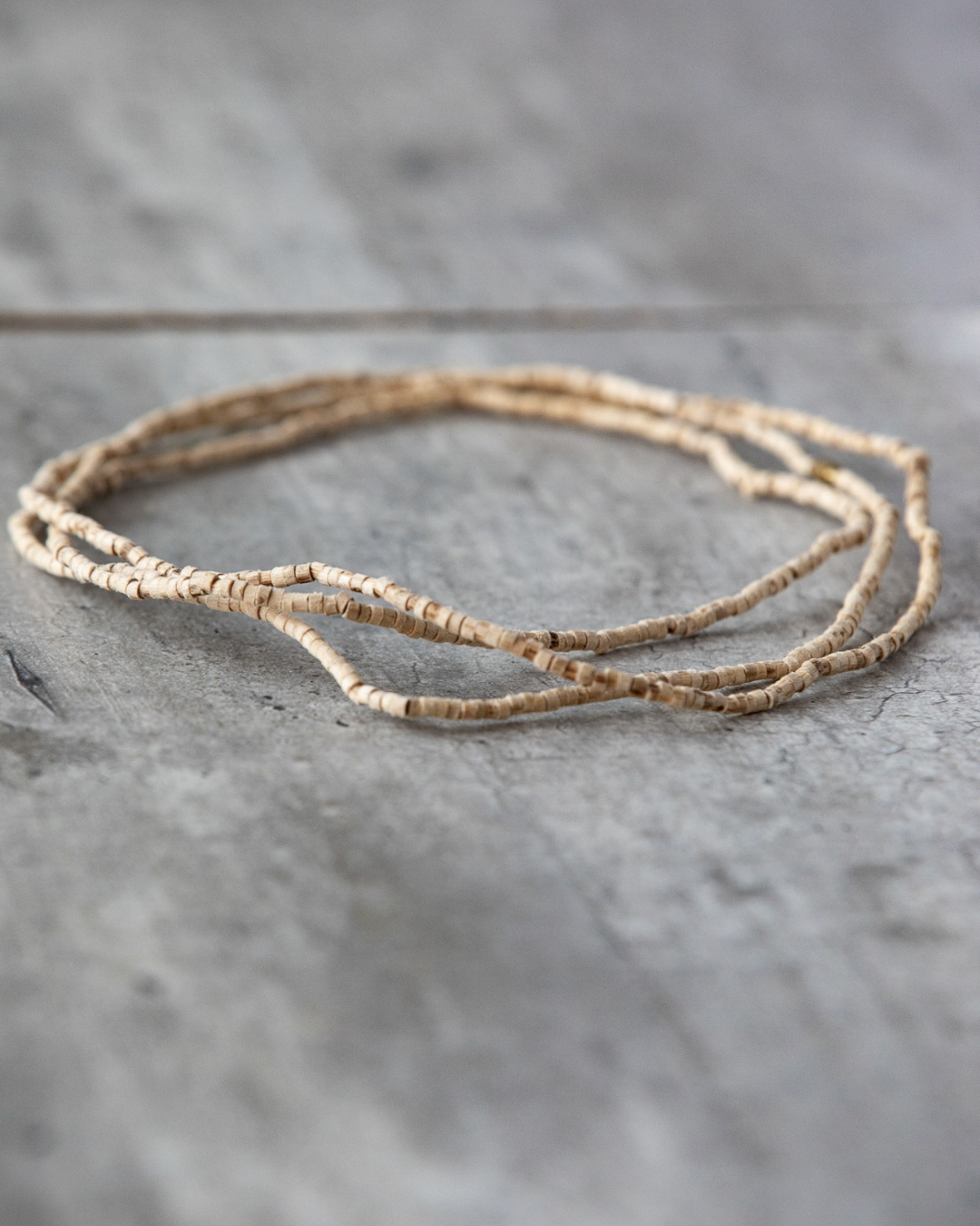 Tulsi Kanthi Mala | Barrel Beads