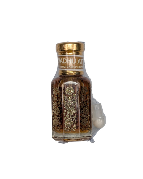 Javadhu Attar natural alcohol-free fragrance in glass vial - Bhakti Shop