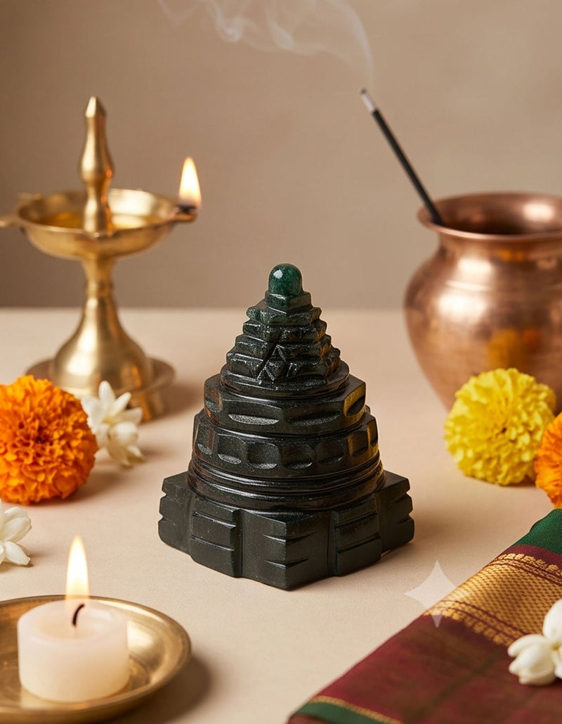 Maha Meru Sri Yantra | Jade 2 1/8" 100g