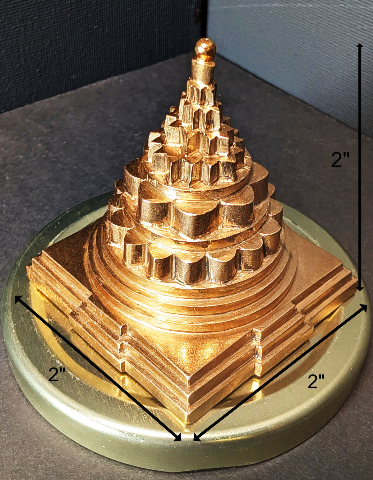 Maha Meru Sri Yantra | 2x2" Panchaloha