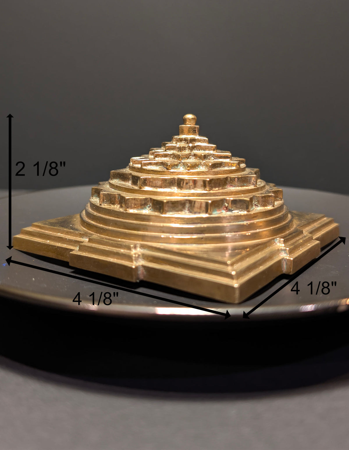 Maha Meru Sri Yantra | 4 1/8" Panchaloha