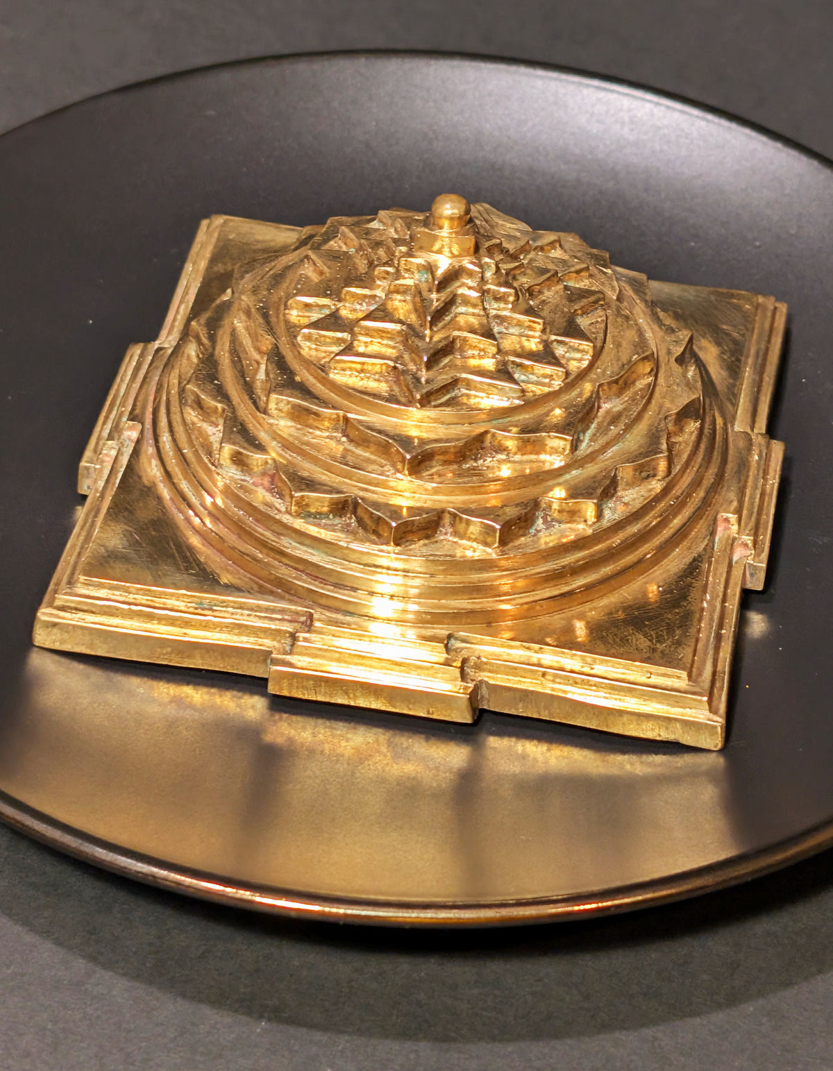 Maha Meru Sri Yantra | 4 1/8" Panchaloha
