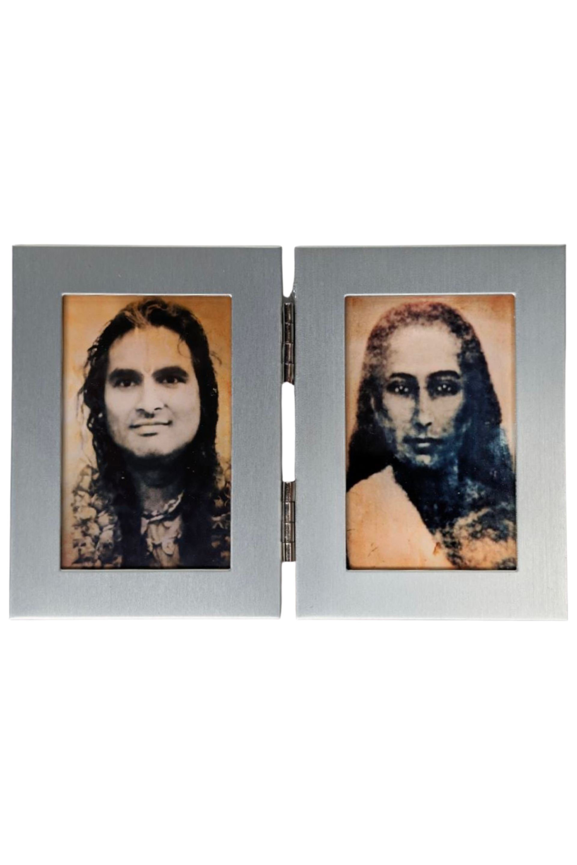 Paramahamsa Vishwananda & Mahavatar Babaji | ML 2 1/2 x 3 1/2 Silver