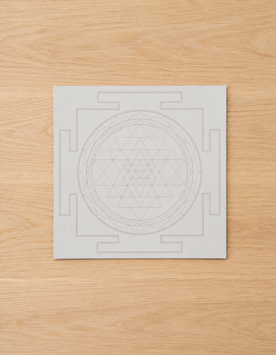 Sri Yantra Colouring Cards