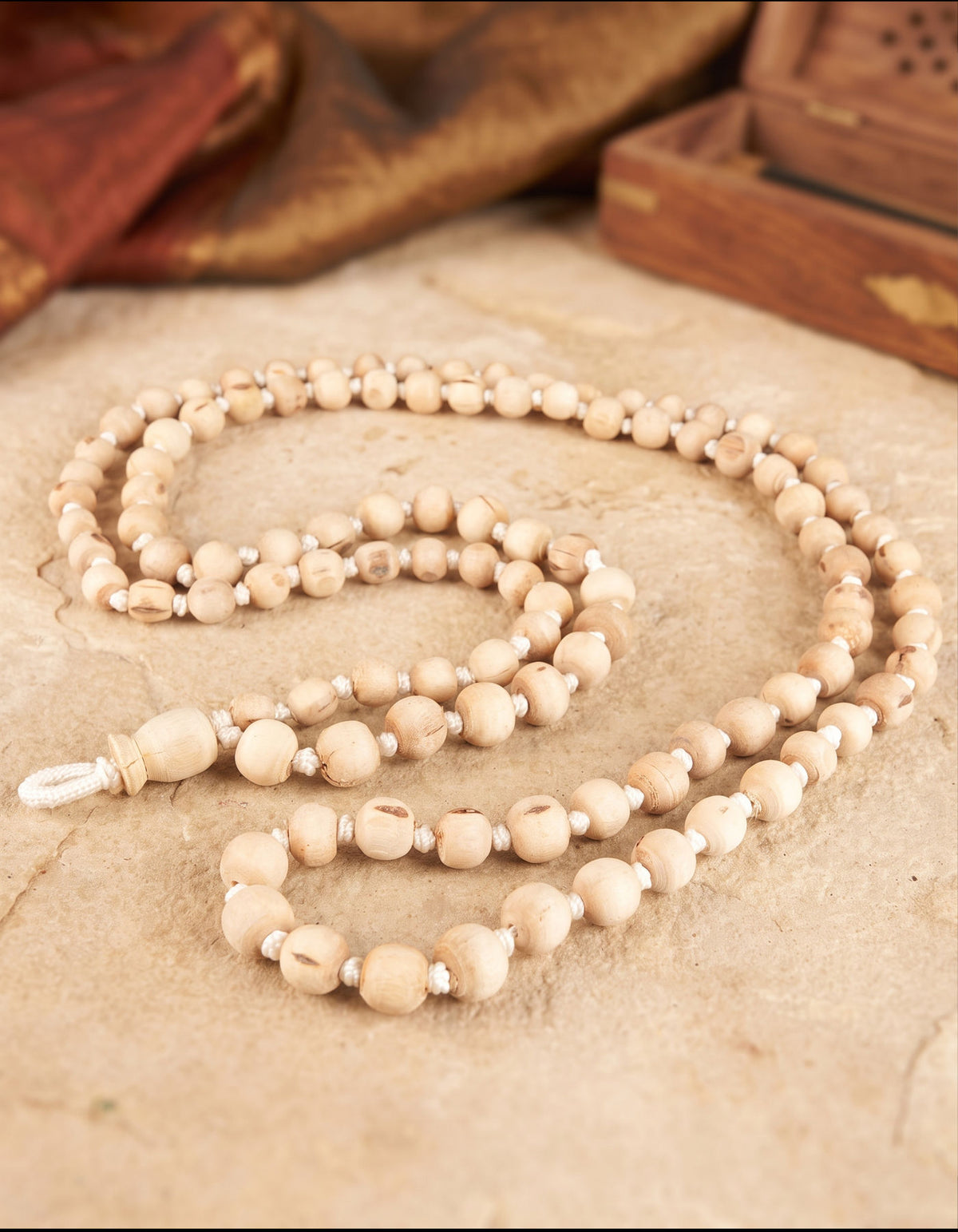 Tulsi Mala | Graduated Round Beads Large++